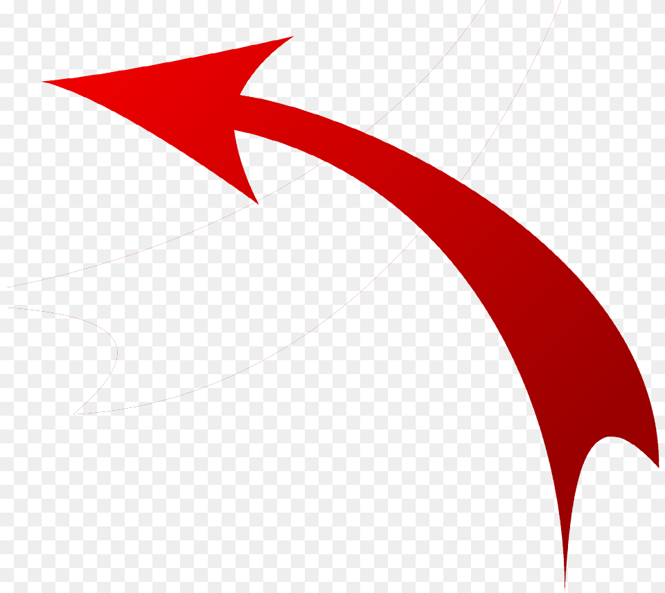 Arrow Curved Clip Art Background Curved Red Arrow, Logo, Symbol Free Png Download