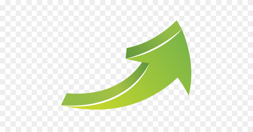 Arrow Curved Top Right, Green, Nature, Outdoors, Night Png Image