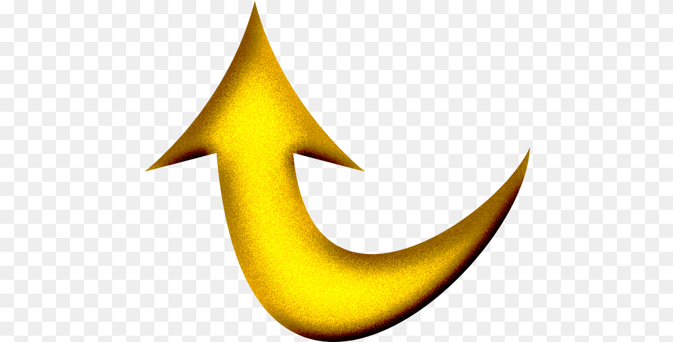 Arrow Curved Up Curved Arrow Gold, Nature, Night, Outdoors, Logo Free Png