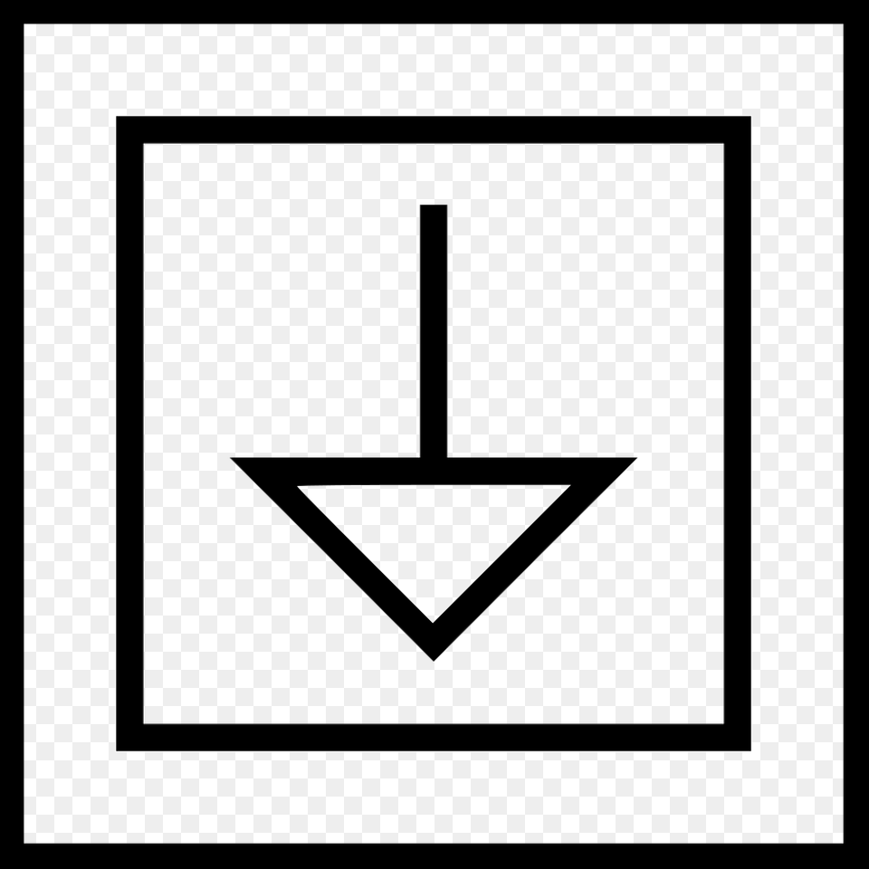 Arrow Design Down Pointer Comments Icon, Triangle, Symbol Free Png Download