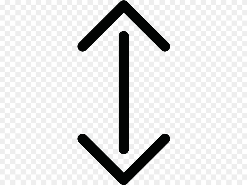 Arrow Double End Vertical Vertical Line With Arrows, Symbol, Sign Free Transparent Png