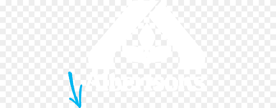 Arrow Down Albertsons Logo White, Symbol Png Image