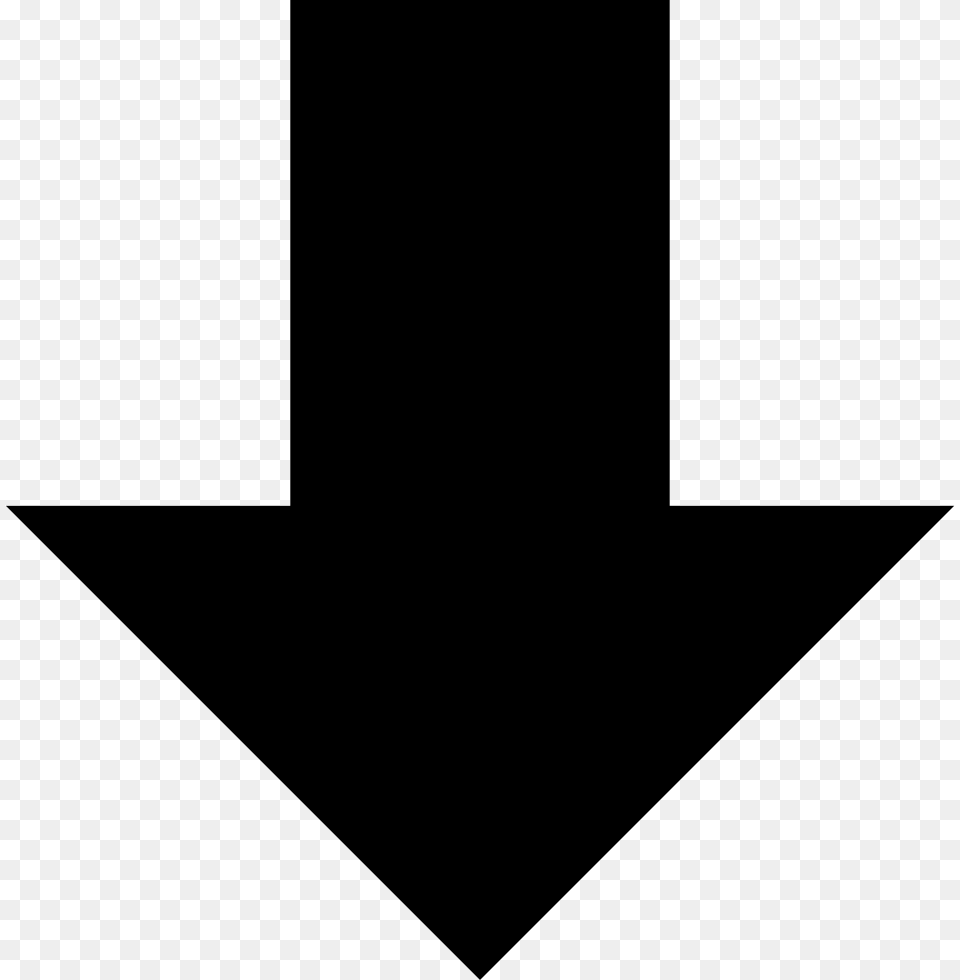 Arrow Down Down Download Bottom Arrow Download, Triangle, Symbol Png Image