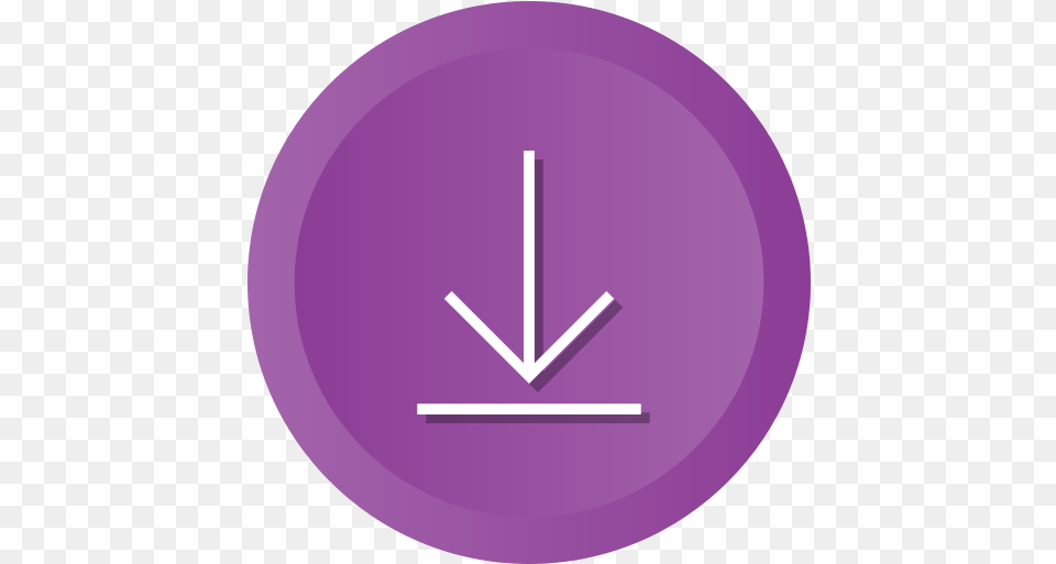 Arrow Down Downloading Storage Save Icon Vertical, Purple, Disk Free Png Download