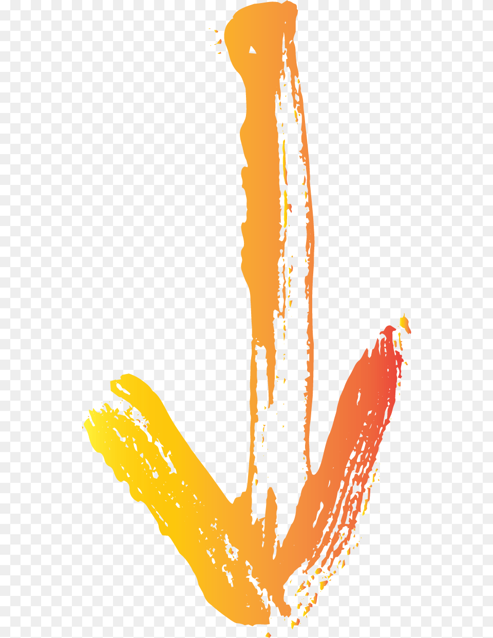 Arrow Down Orange Illustration, Peel, Smoke Pipe Free Transparent Png