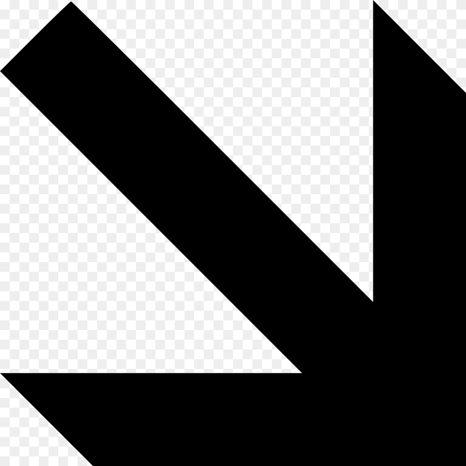 Arrow Down Right Arrow Down Right, Road, Tarmac Free Transparent Png