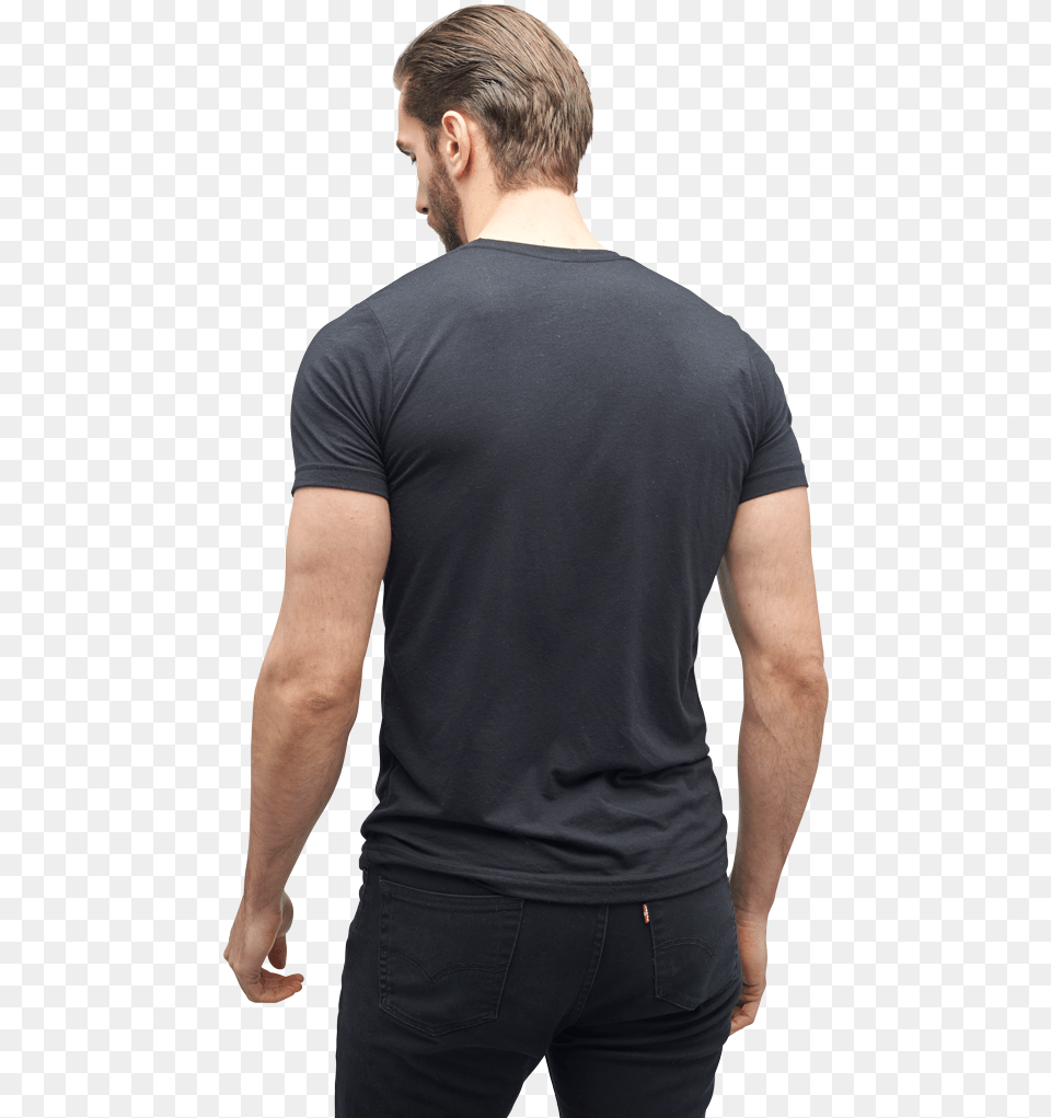 Arrow Dress Shirts Amazon Man Back T Shirt, T-shirt, Clothing, Person, Male Free Png Download