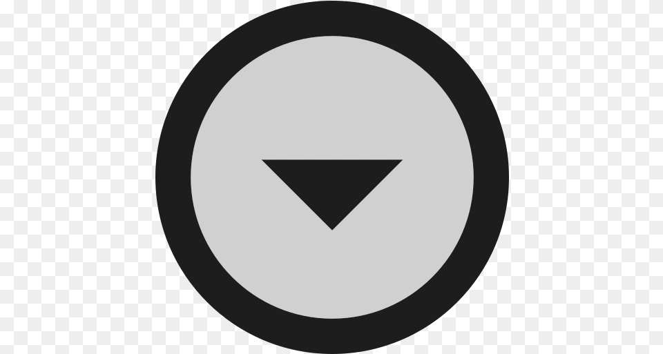 Arrow Drop Down Circle Free Icon Of Dot, Triangle, Disk, Symbol Png