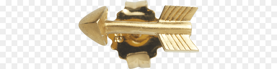 Arrow Earstud Gold, Bronze, Mace Club, Weapon Png