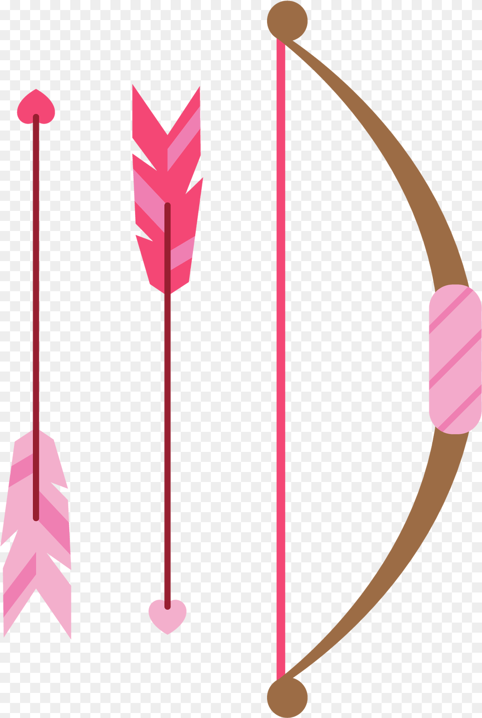 Arrow Feather Clip Art Arrow Feather Clipart Pink Feather Arrow, Bow, Weapon Free Png Download