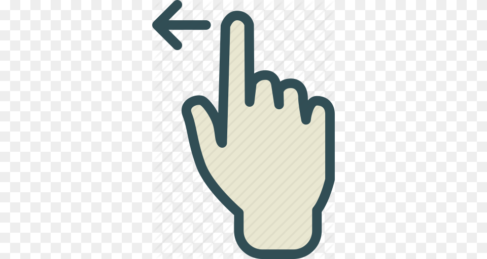 Arrow Gesture Hand Left Swipe Icon, Clothing, Glove, Baseball, Baseball Glove Free Png