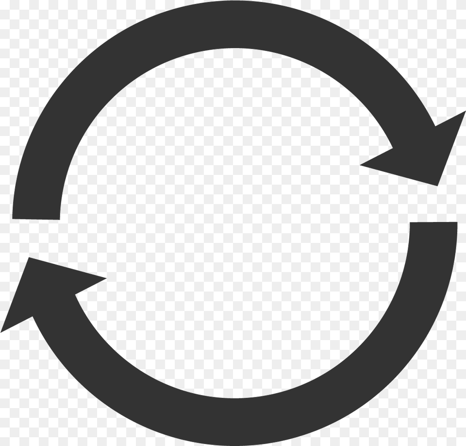 Arrow Going In A Circle, Symbol, Emblem Png Image