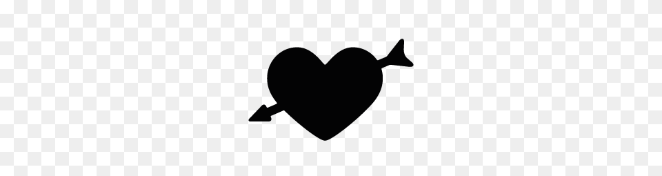 Arrow Heart Clipart Black And White For Silhouette Png Image