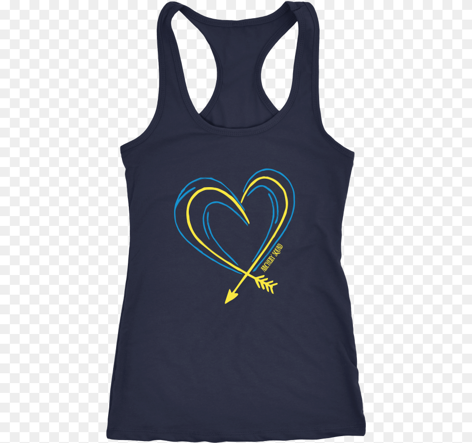 Arrow Heart Doodle Midnight Navy Tank Dog Lover And Runner Tank Top Can39t Jog Without Dog, Clothing, Tank Top, Person Free Png