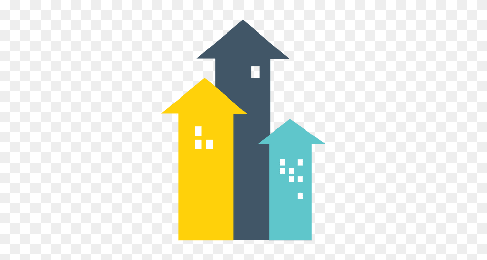 Arrow Houses Real Estate Icon, Person, People, Outdoors, Neighborhood Free Png