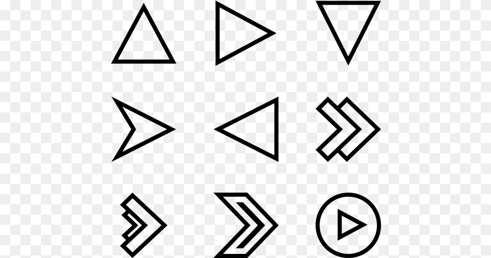 Arrow Icon Collection Diagram, Gray Png Image