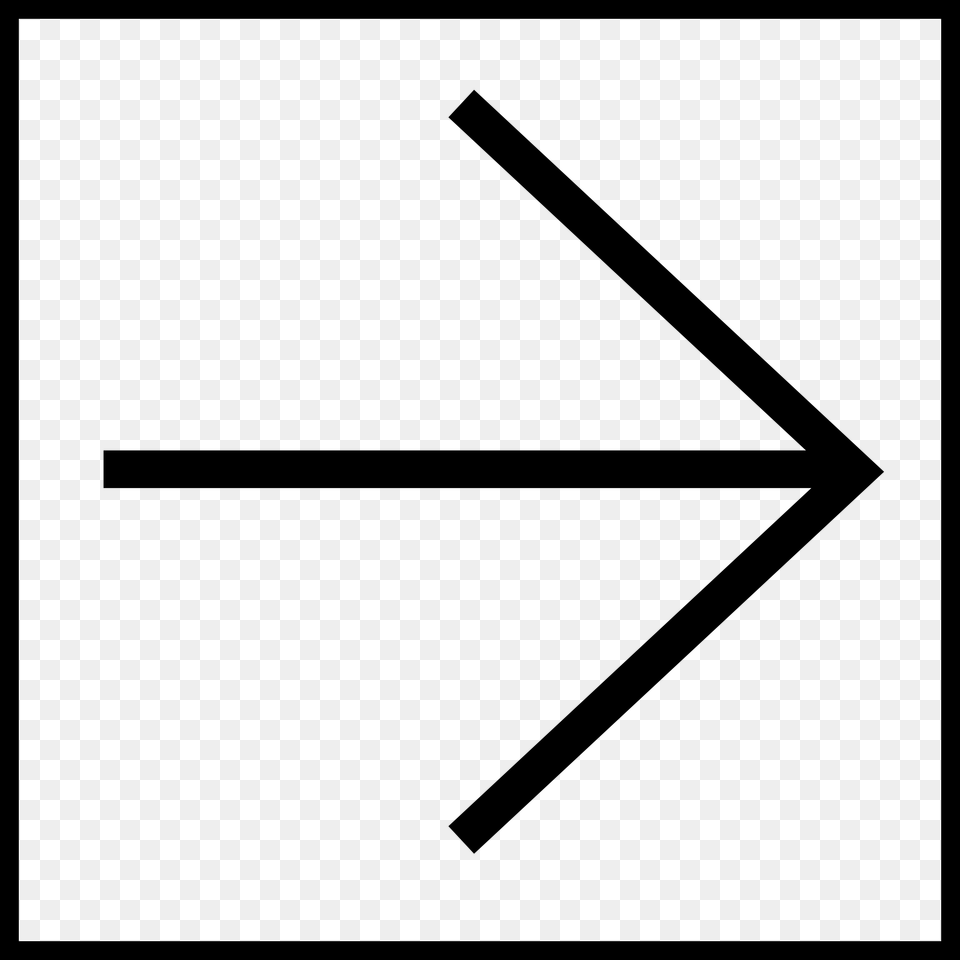 Arrow In Square Right Arrow Square, Triangle, Symbol Png Image
