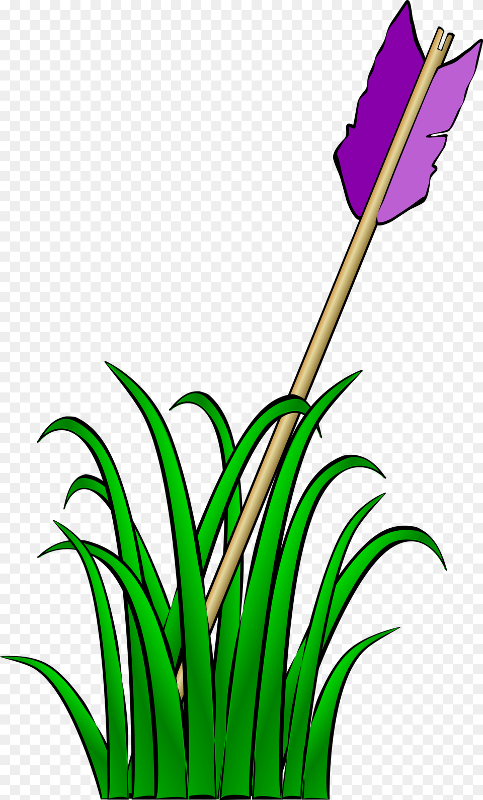 Arrow In The Grass Clip Art Grass Clip Art, Weapon, Spear, Smoke Pipe Png