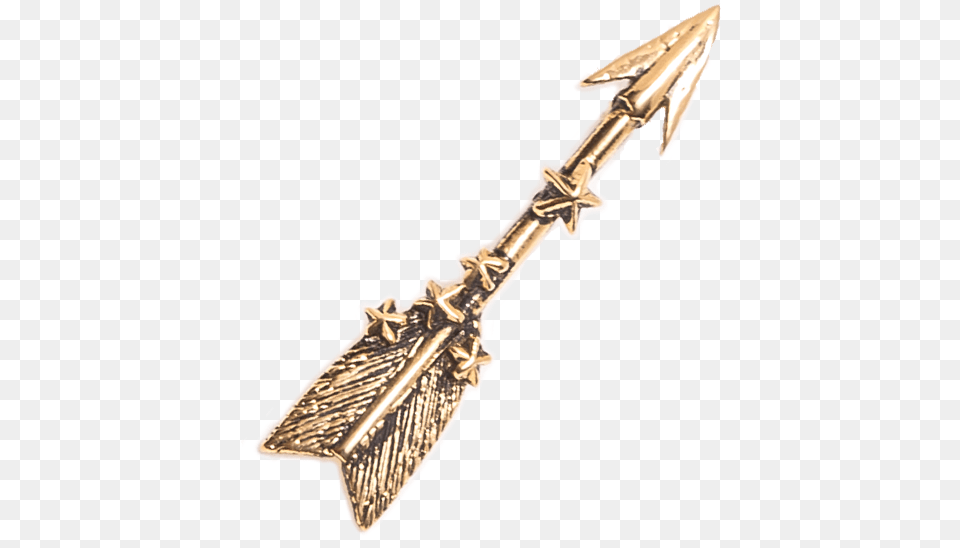 Arrow Lapel Pin U2014 Reagan Charleston Jewelry Gold, Weapon, Blade, Dagger, Knife Free Png