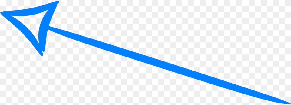 Arrow Left Blue Handdrawn Pointing Direction, Weapon, Blade, Dagger, Knife Free Transparent Png