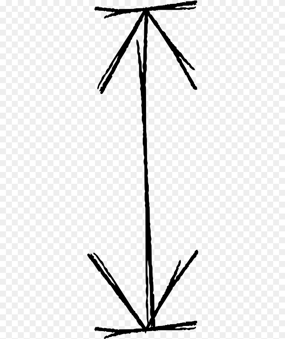 Arrow Line Art, Gray Free Png