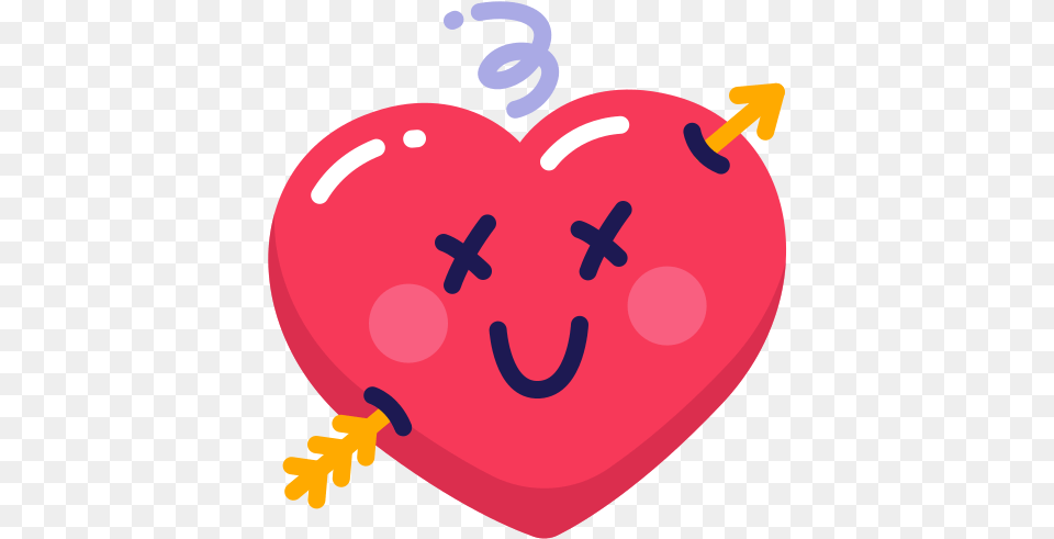 Arrow Love Emoji Emo Icon Of Mr Smiley, Balloon, Heart Free Png