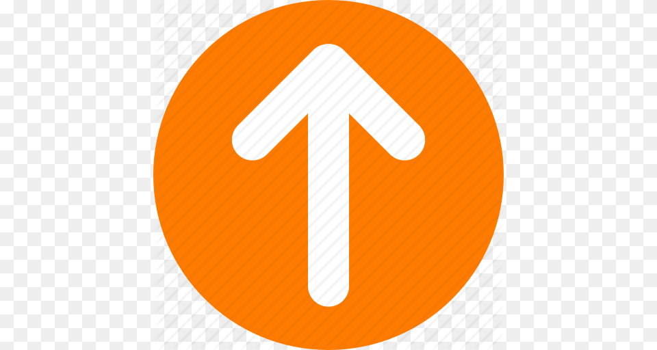 Arrow Move Up Orange Orange Arrow Top Arrow Top Orange Icon, Sign, Symbol, Road Sign, Ping Pong Png Image