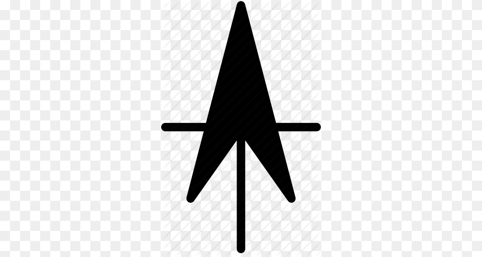 Arrow North Point Solid Icon, Weapon, Symbol, Arrowhead, Triangle Free Transparent Png