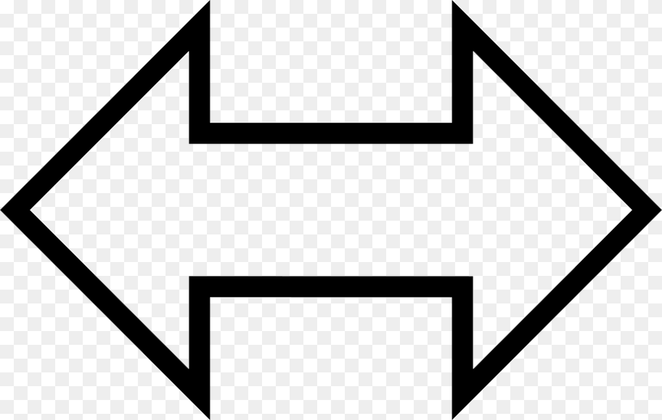 Arrow Of Two Point To Opposite Directions Comments Opposite Icon, Symbol, Star Symbol Free Transparent Png