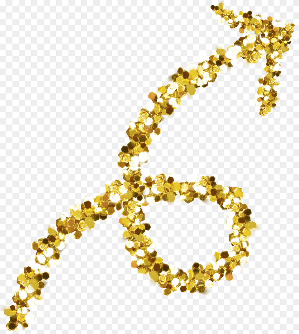 Arrow Pfeil Gold Glitter Golden Pa Freetoedit Glitter Gold Arrow, Accessories, Treasure, Jewelry, Necklace Free Png