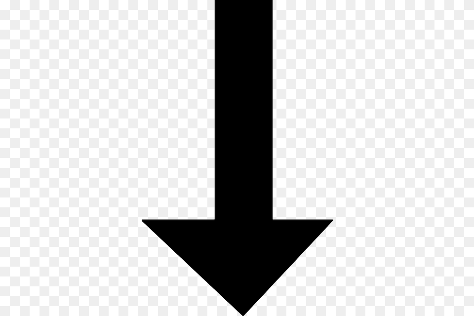 Arrow Pointing Down Image, Symbol Free Png Download