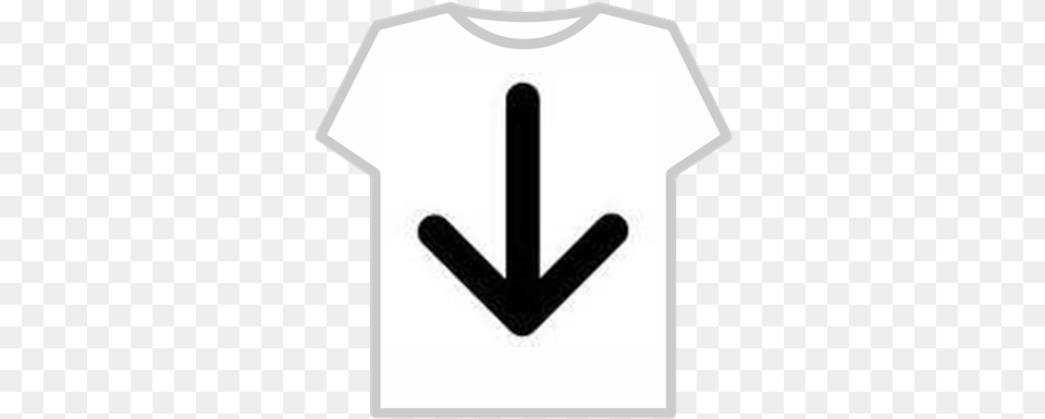 Arrow Pointing Down Roblox Singapore T Shirt In Roblox, Clothing, T-shirt Png