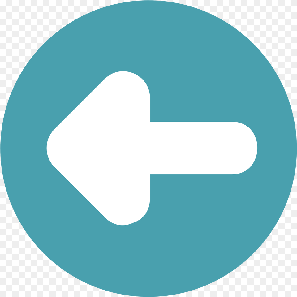 Arrow Pointing Left Sign, Symbol, Road Sign, Disk Png Image