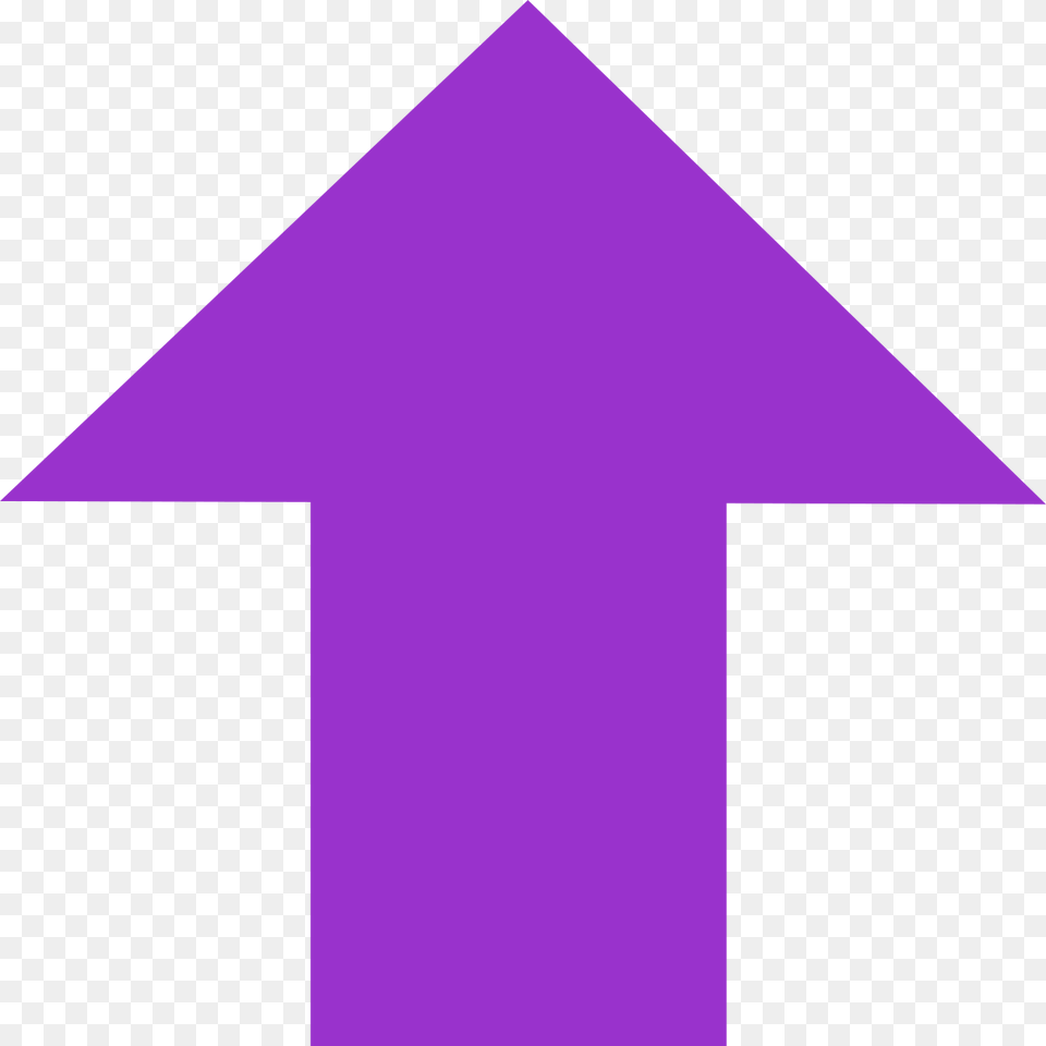 Arrow Pointing Up, Triangle, Purple Png Image