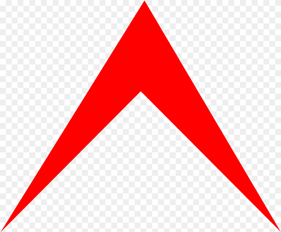 Arrow Pointing Up Stock Photos Red Arrow Red Arrow Up Transparent, Triangle, Blade, Dagger, Knife Free Png