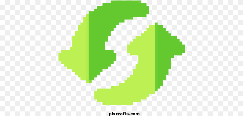 Arrow Printable Pixel Art Megaman Battle Network Pixel Art, Green, Recycling Symbol, Symbol Png Image