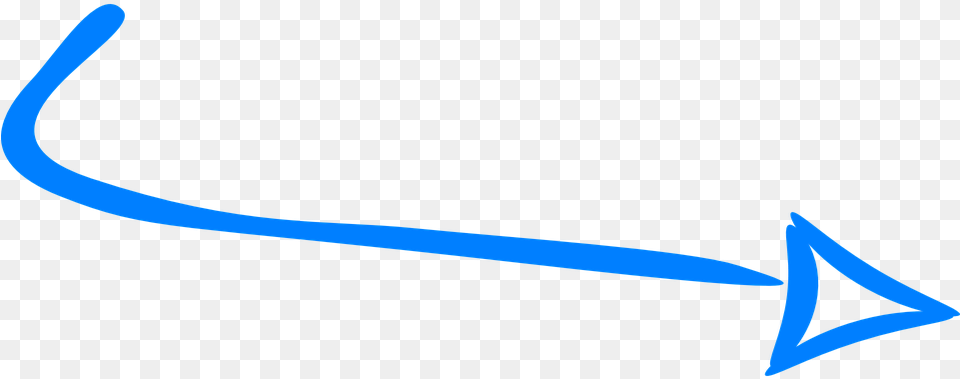 Arrow Right Blue Handdrawn Pointing Direction Blue Arrow Pointing Right Png