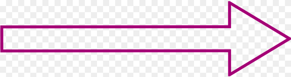 Arrow Right Direction Sign Symbol Design Forward Long Arrow With Outline, Purple Png