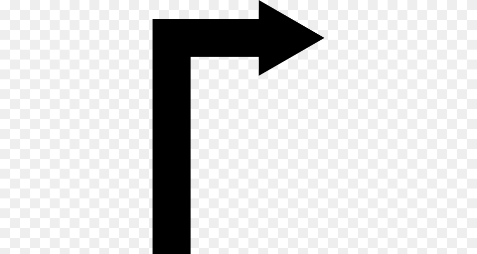 Arrow Straight Angle To Turn To Right, Symbol, Number, Text Free Png