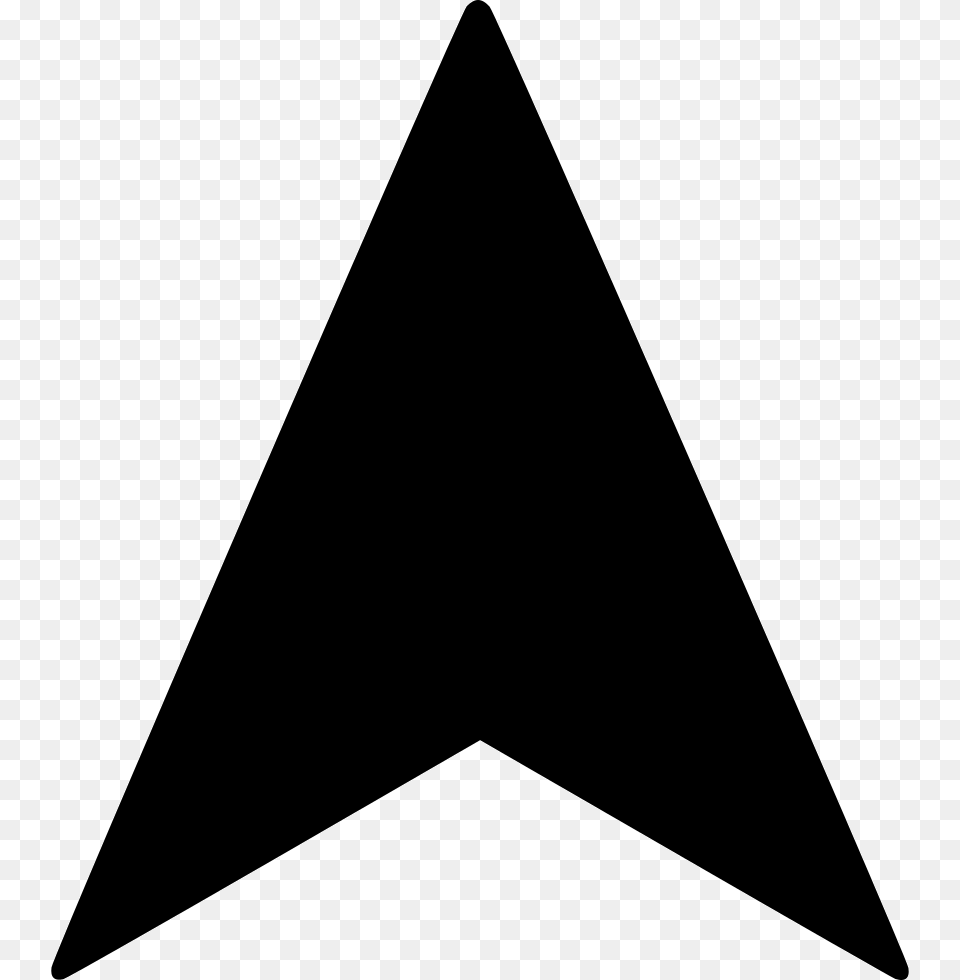 Arrow Svg Icon Black Arrow Up, Triangle Png Image