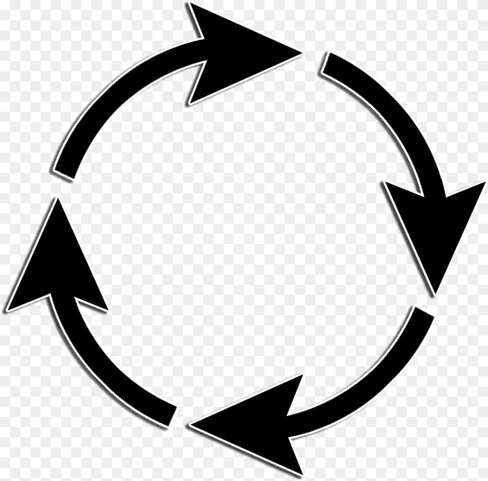 Arrow Symbol Circle Drop Shados Arrow Circle Clip Art, Recycling Symbol Png