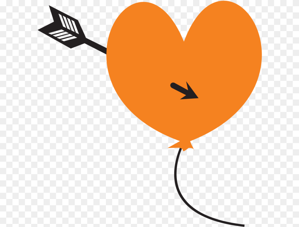 Arrow Through Heart With Dart Flight, Balloon, Astronomy, Moon, Nature Free Transparent Png