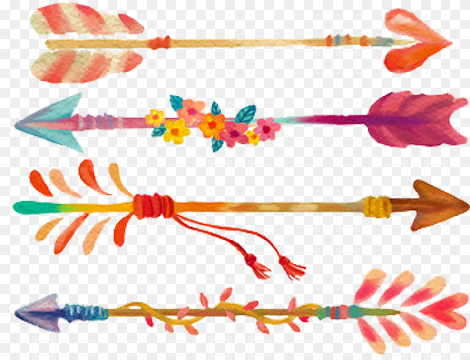 Arrow Transprent Watercolor Arrow, Weapon, Arrowhead Free Png Download