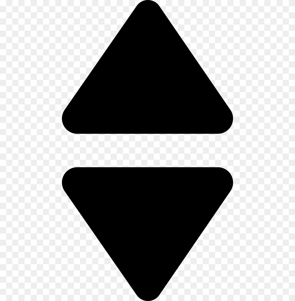 Arrow Triangle Up And Down Svg, Sign, Symbol Free Png Download