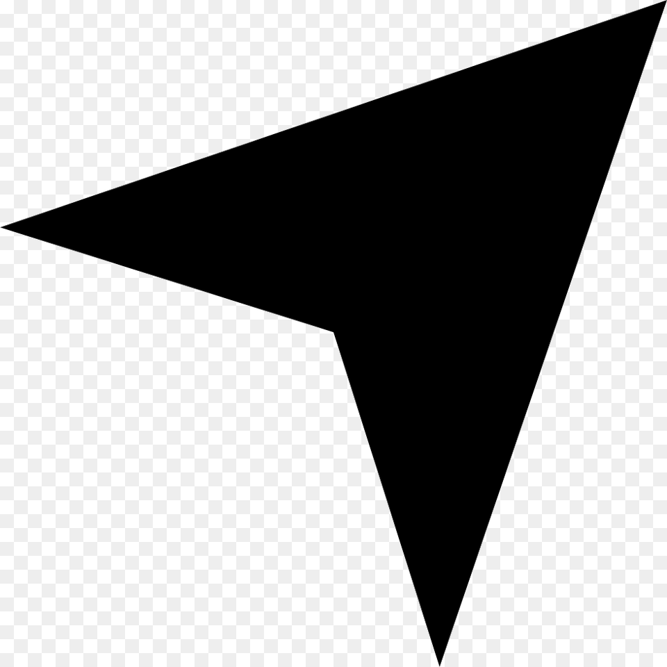 Arrow Triangular Black Shape Symbol Pointing Upper, Triangle Free Transparent Png