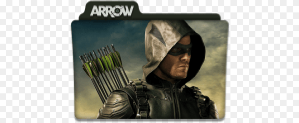 Arrow Tv Series Folder Icon Download Designbust Green Arrow, Adult, Person, Female, Woman Free Transparent Png