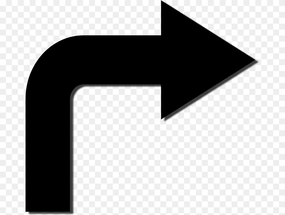 Arrow Up And Right, Gray Png