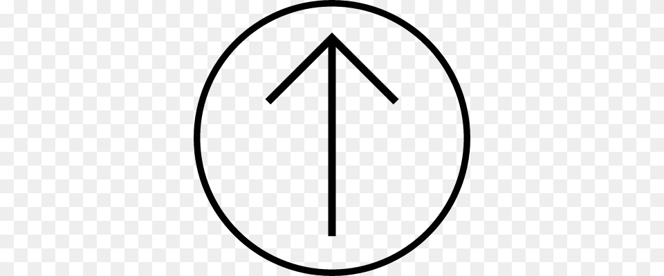 Arrow Up Inside A Circle Outline Ios 7 Symbol Vector Circle Outline Inside, Cross Png Image