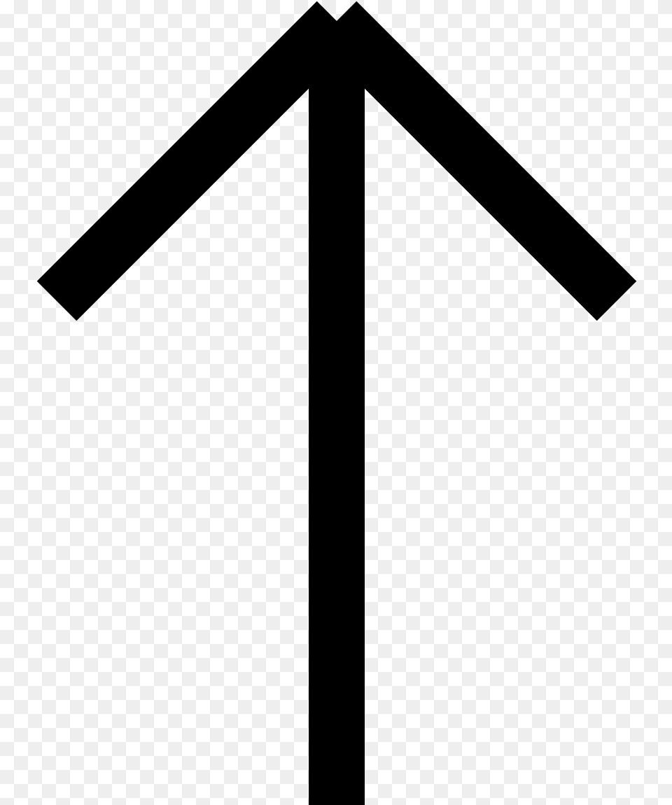 Arrow Up Svg Clipart Thin Arrow Pointing Up, Gray Free Transparent Png