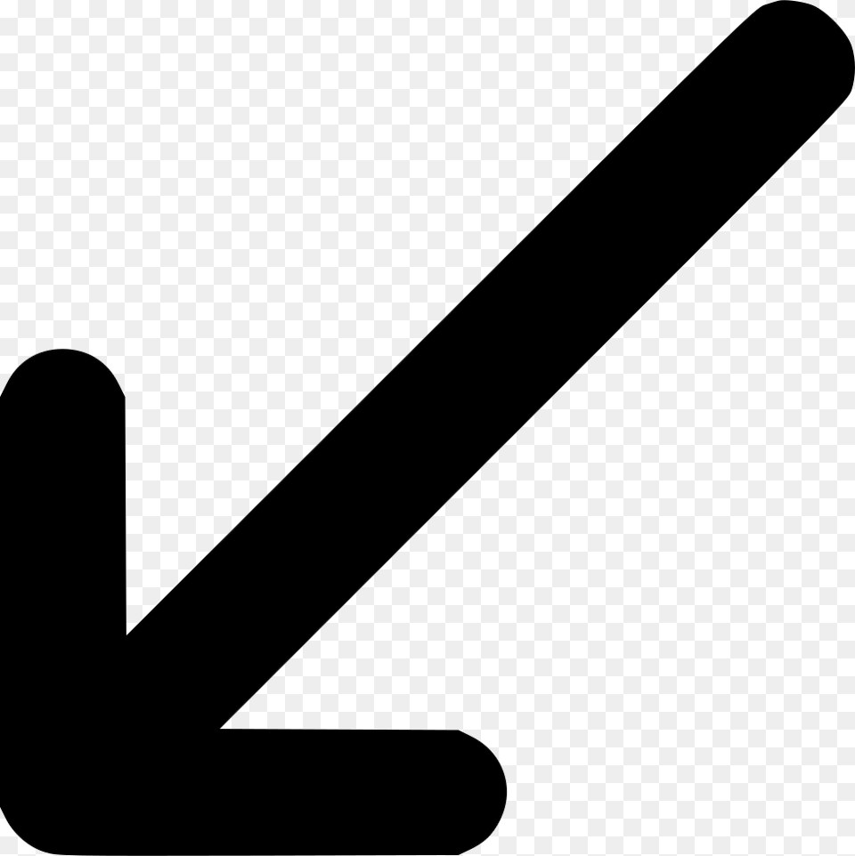 Arrow Vector Arrow Pointing Down Left, Blade, Razor, Weapon, Baton Png